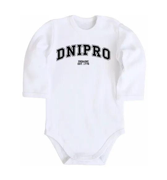 Детский боди Dnipro est Белый фото