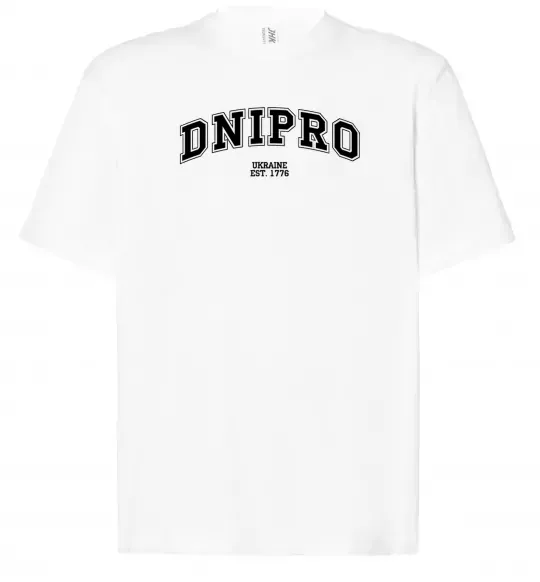 Футболка Оверсайз Dnipro est Белый фото