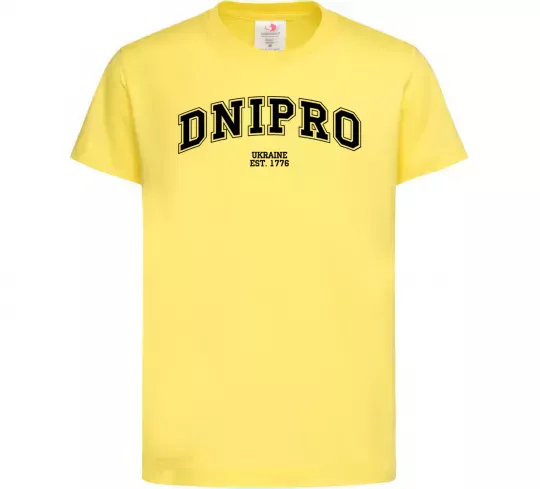 Дитяча футболка Dnipro est Лимонний фото