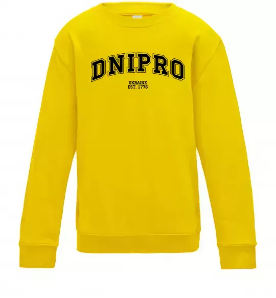 Детский Свитшот Dnipro est Солнечно желтый фото