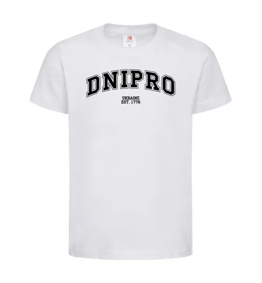 Детская футболка Dnipro est Белый фото