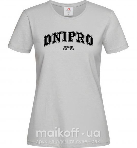 Женская футболка Dnipro est Серый фото