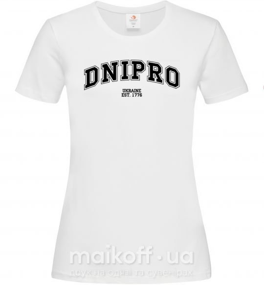 Женская футболка Dnipro est Белый фото
