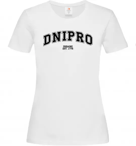 Женская футболка Dnipro est Белый фото