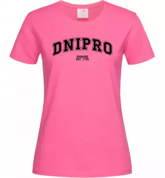Женская футболка Dnipro est Ярко-розовый фото