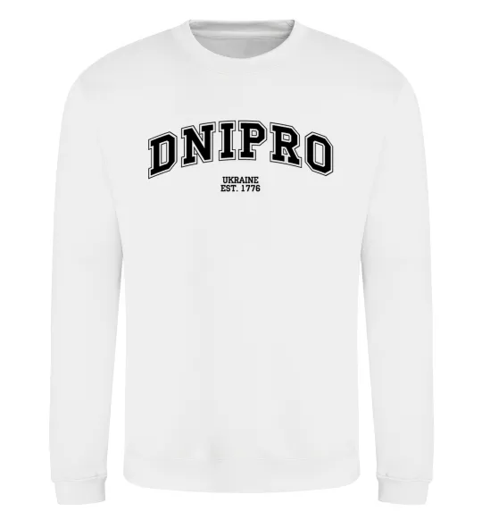 Світшот Dnipro est Білий фото