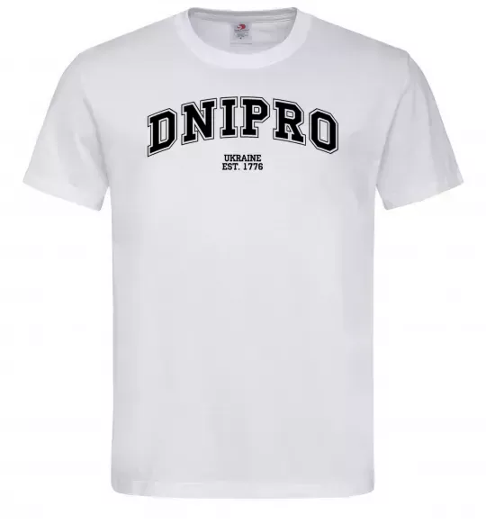 Чоловіча футболка Dnipro est Білий фото