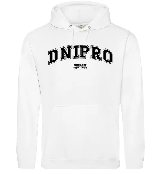 Мужская толстовка (худи) Dnipro est Белый фото
