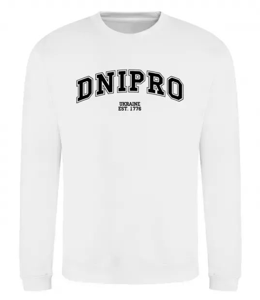 Світшот Dnipro est Білий фото