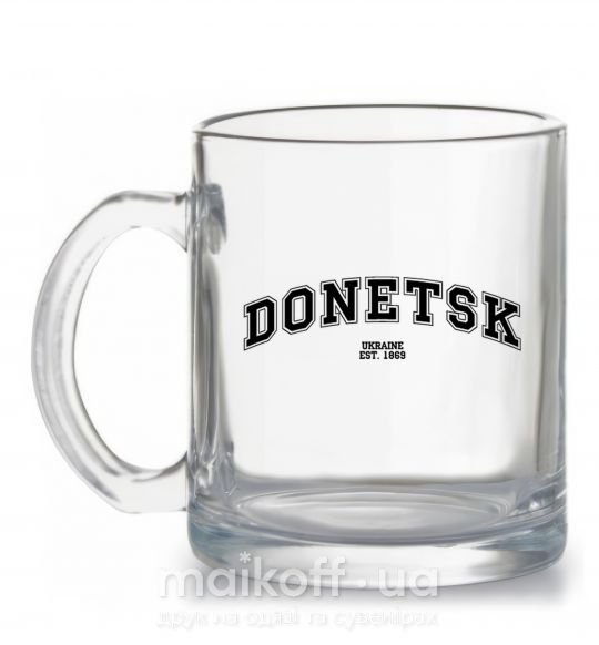 Чашка скляна Donetsk est Прозорий фото