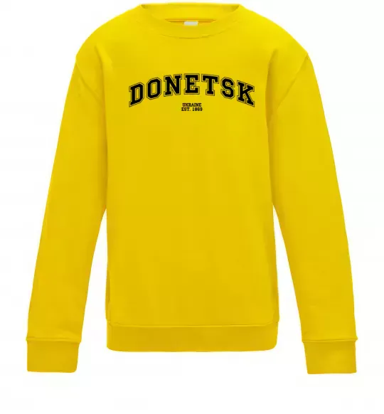 Детский Свитшот Donetsk est Солнечно желтый фото