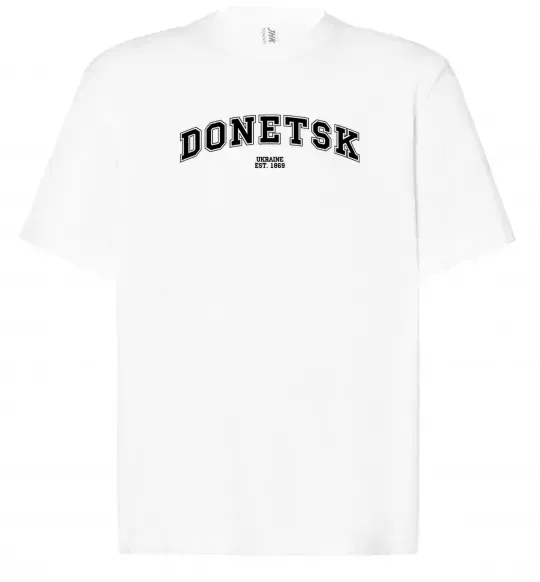 Футболка Оверсайз Donetsk est Белый фото