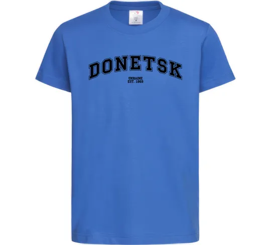Дитяча футболка Donetsk est Яскраво-синій фото