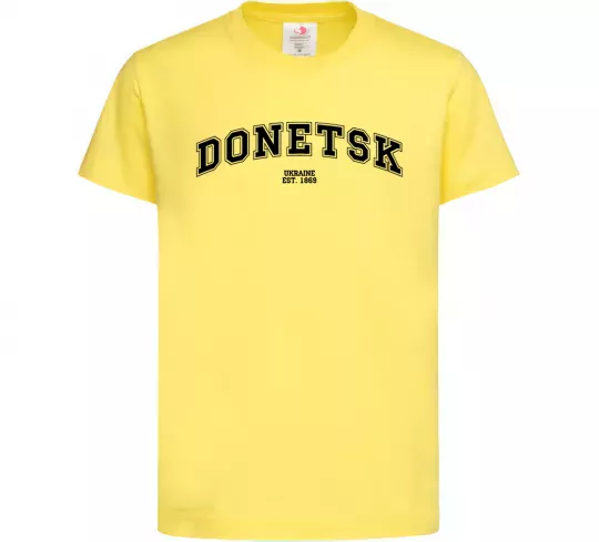 Дитяча футболка Donetsk est Лимонний фото