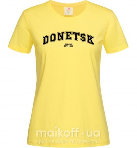 Женская футболка Donetsk est Лимонный фото