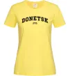 Женская футболка Donetsk est Лимонный фото