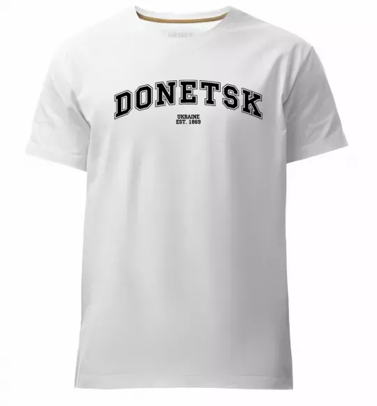 Чоловіча преміум футболка Donetsk est Білий фото