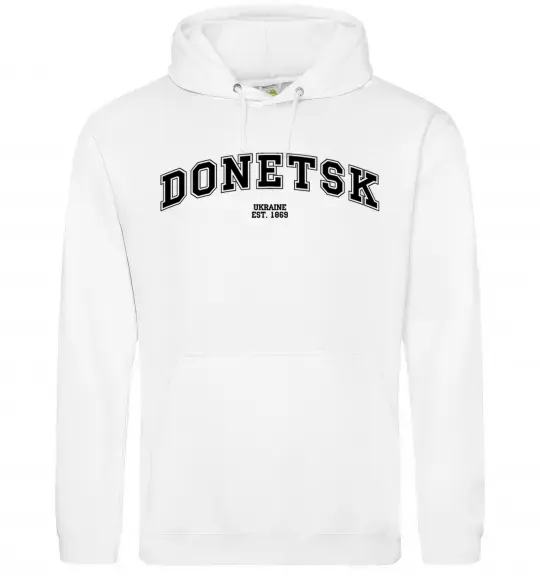 Чоловіча толстовка (худі) Donetsk est Білий фото
