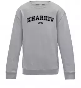 Детский Свитшот Kharkiv est Серый меланж фото
