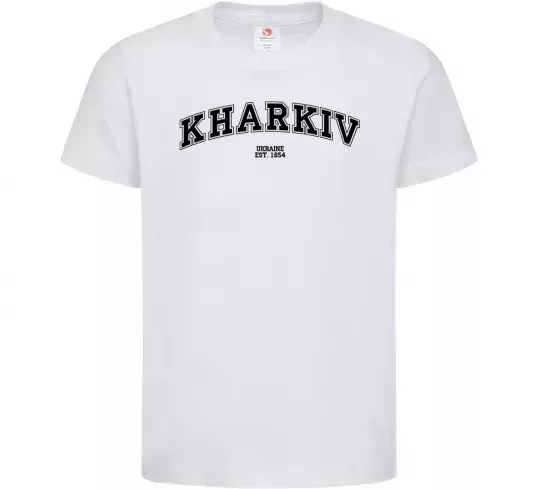 Дитяча футболка Kharkiv est Білий фото
