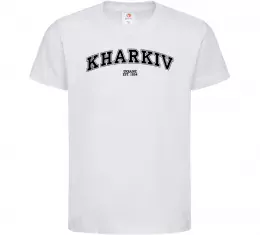 Дитяча футболка Харків райони Білий фото