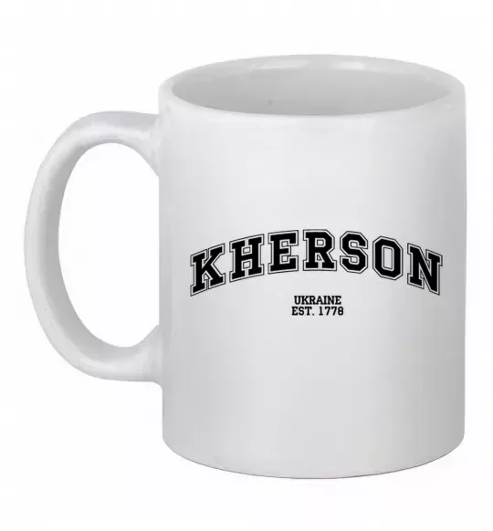 Чашка керамічна Kherson est Білий фото