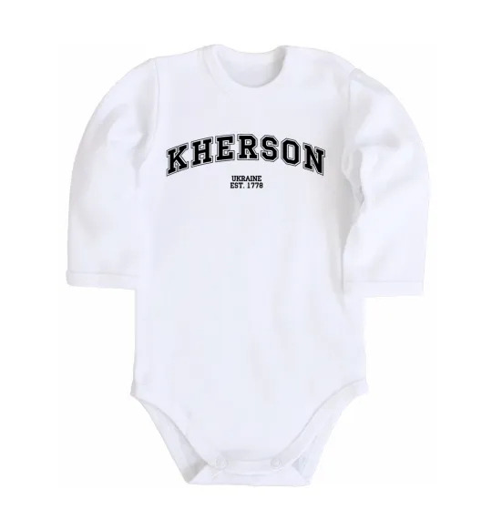 Дитячий бодік Kherson est Білий фото