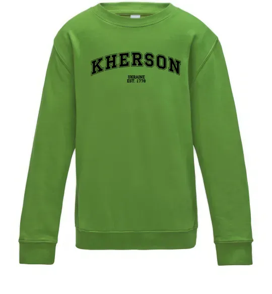 Детский Свитшот Kherson est Лаймовый фото