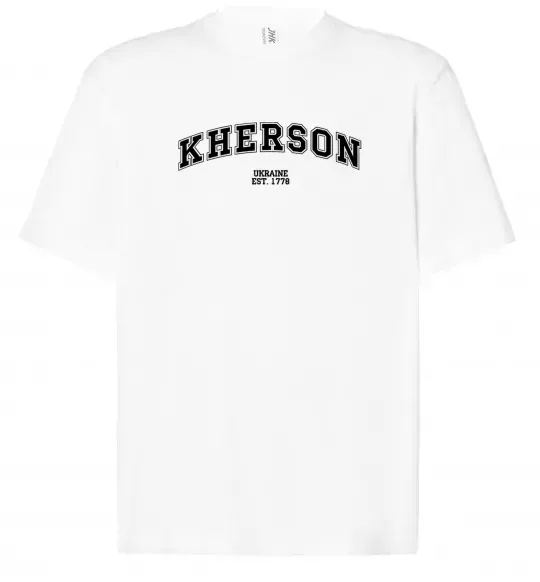 Футболка Оверсайз Kherson est Белый фото