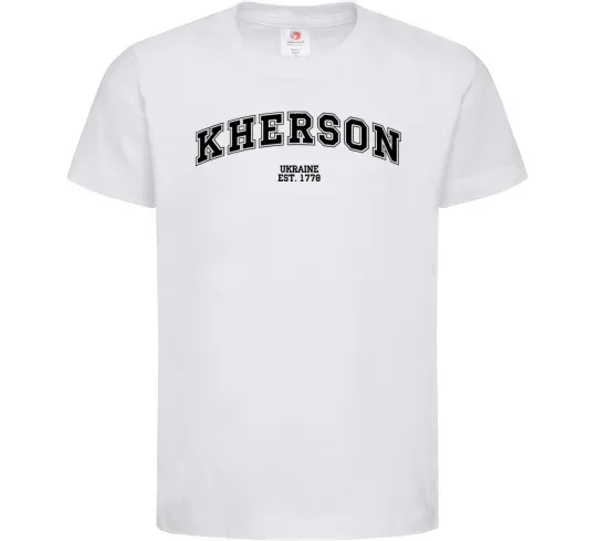 Дитяча футболка Kherson est Білий фото