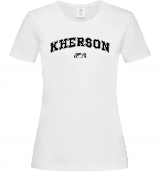 Женская футболка Kherson est Белый фото