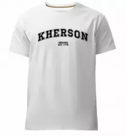 Чоловіча преміум футболка Kherson center of freedom Чорний фото