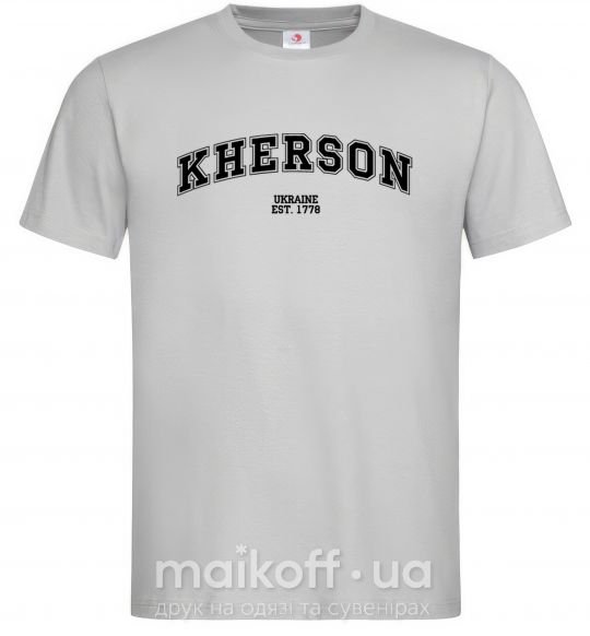 Мужская футболка Kherson est Серый фото