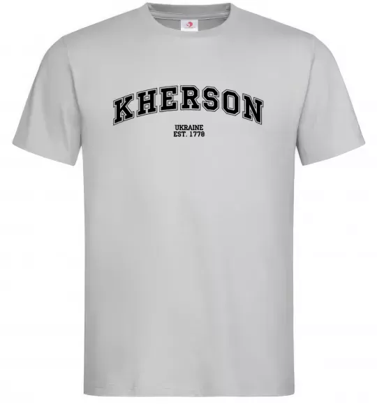 Чоловіча футболка Kherson est Сірий фото
