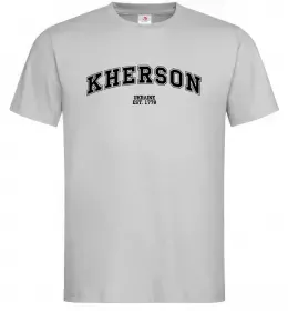 Мужская футболка Kherson Ukraine Серый фото