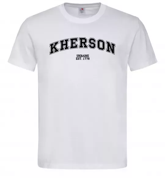 Чоловіча футболка Kherson est Білий фото