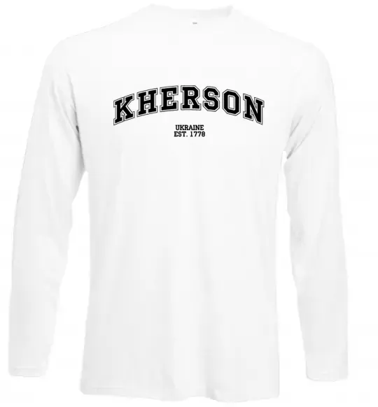 Лонгслив Kherson est Белый фото