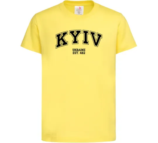Дитяча футболка Kyiv est Лимонний фото