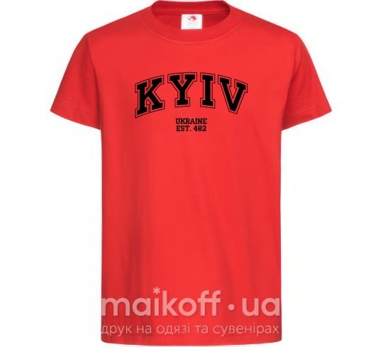 Детская футболка Kyiv est Красный фото