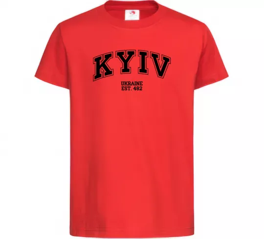 Дитяча футболка Kyiv est Червоний фото