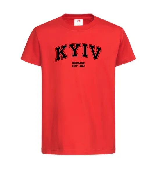 Детская футболка Kyiv est Красный фото