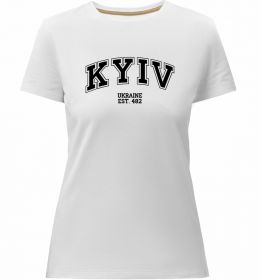 Жіноча преміум футболка Kyiv est