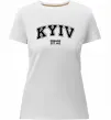Женская премиум футболка Kyiv est Белый фото