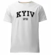 Мужская премиум футболка Kyiv est Белый фото