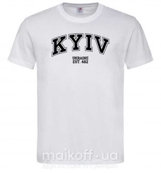 Мужская футболка Kyiv est Белый фото