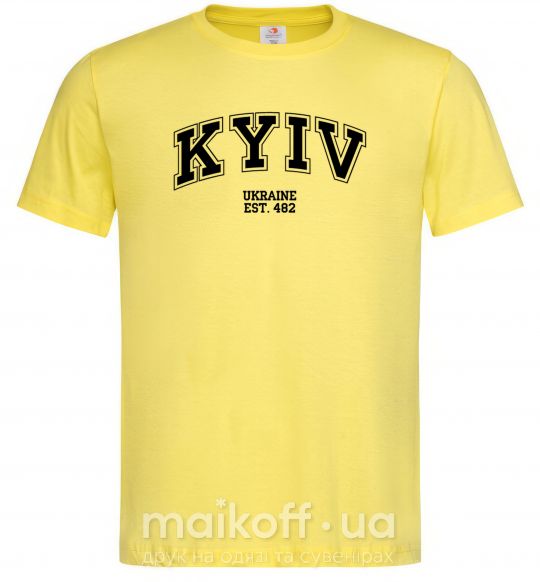 Мужская футболка Kyiv est Лимонный фото