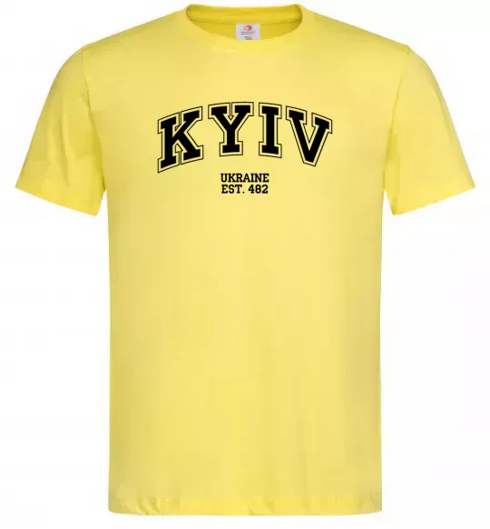 Чоловіча футболка Kyiv est Лимонний фото