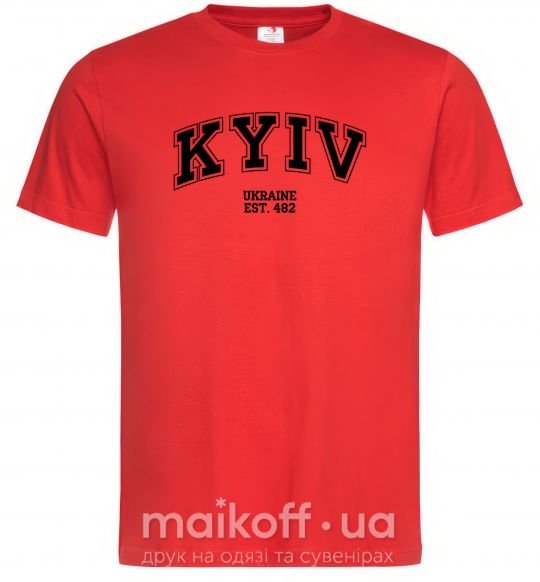Мужская футболка Kyiv est Красный фото