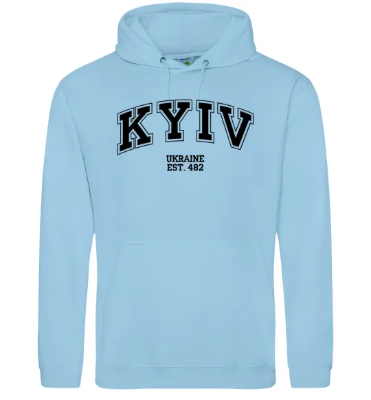 Чоловіча толстовка (худі) Kyiv est Блакитний фото