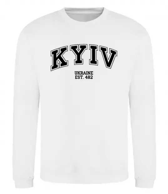 Світшот Kyiv est Білий фото